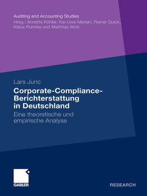 cover image of Corporate-Compliance-Berichterstattung in Deutschland